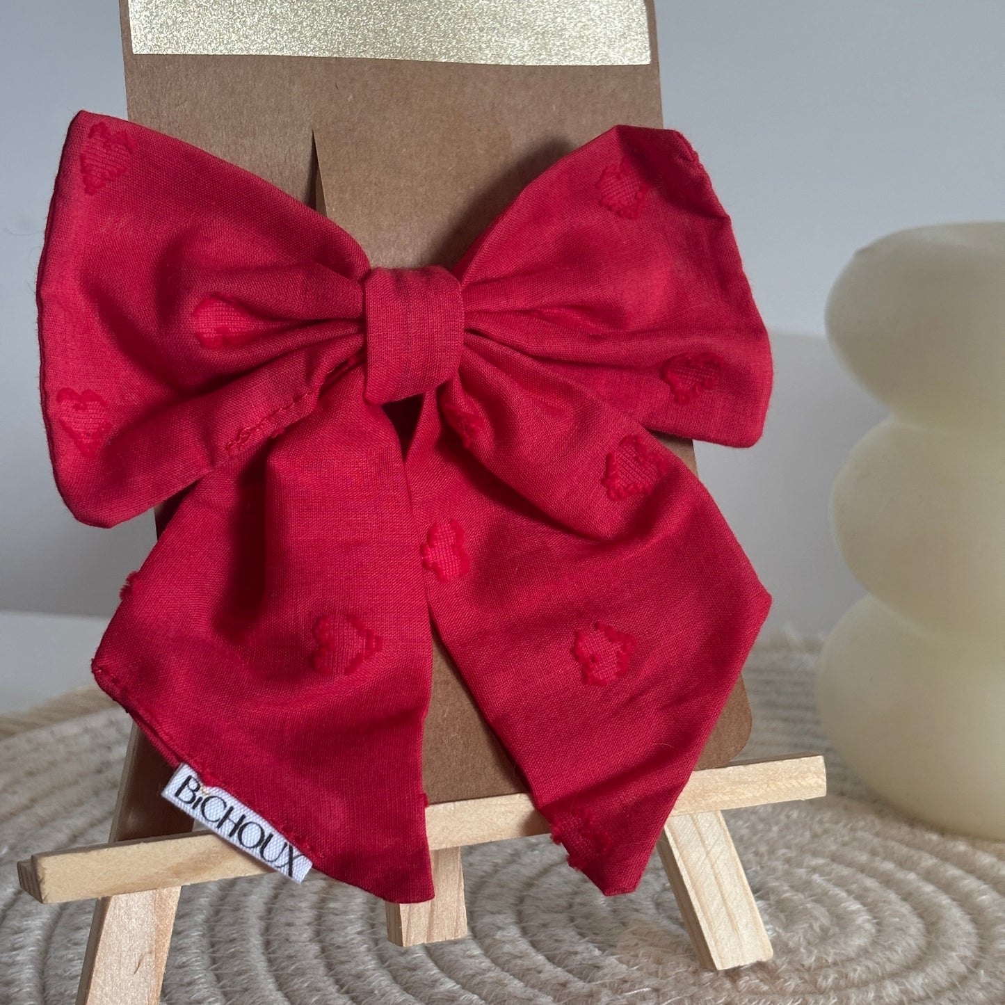 Barrette Coton Rouge - Chani