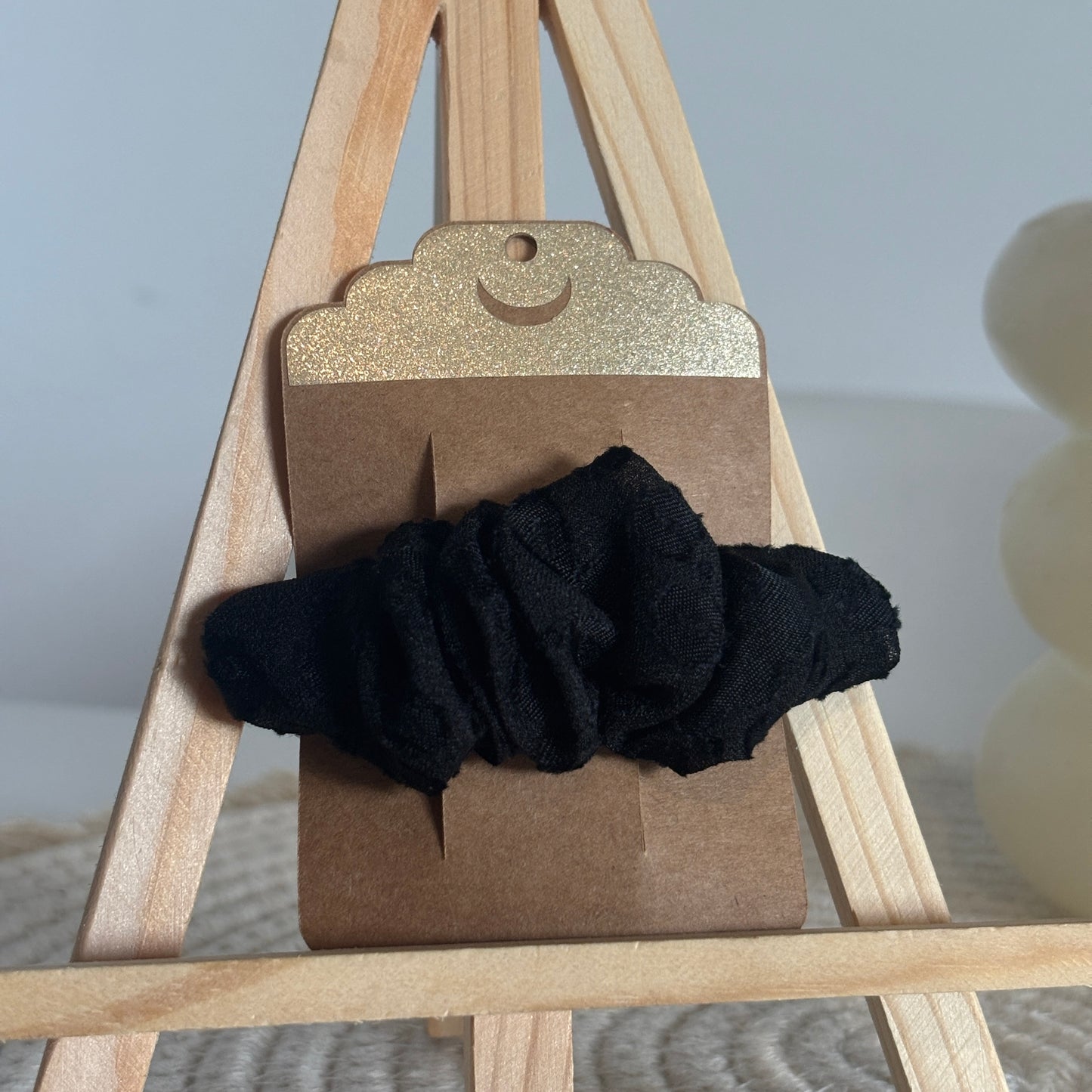 Barrette Épurée Ursula – Léopard noir