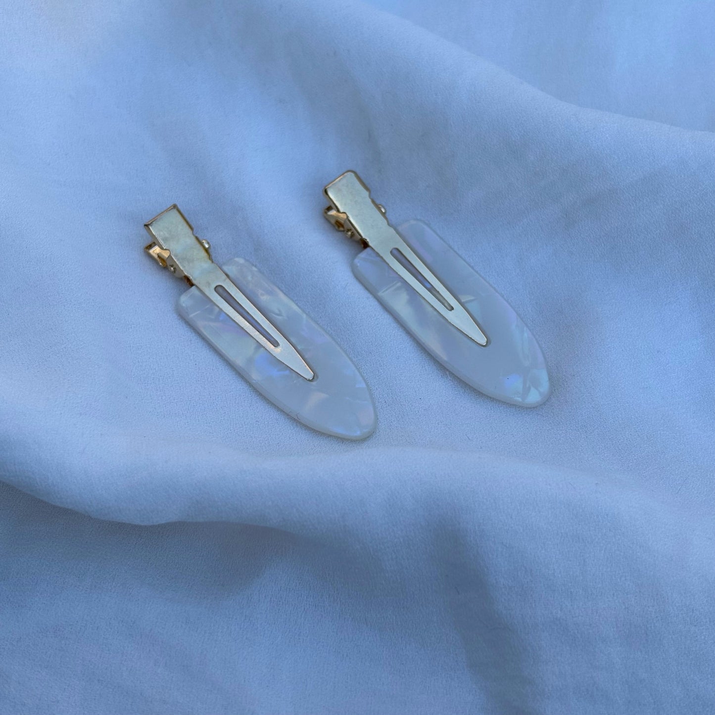 Barrettes de maquillage nacrée
