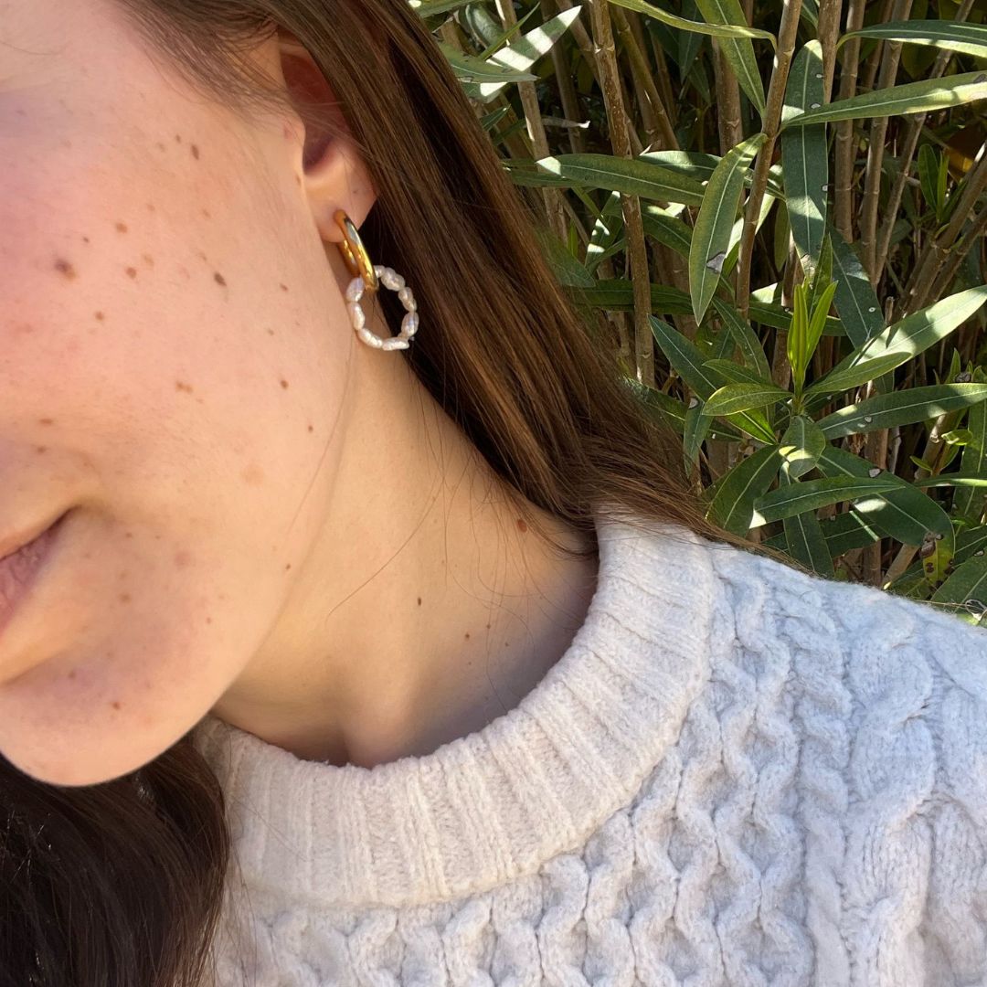 Boucles d’oreilles en perles faites main et élégantes