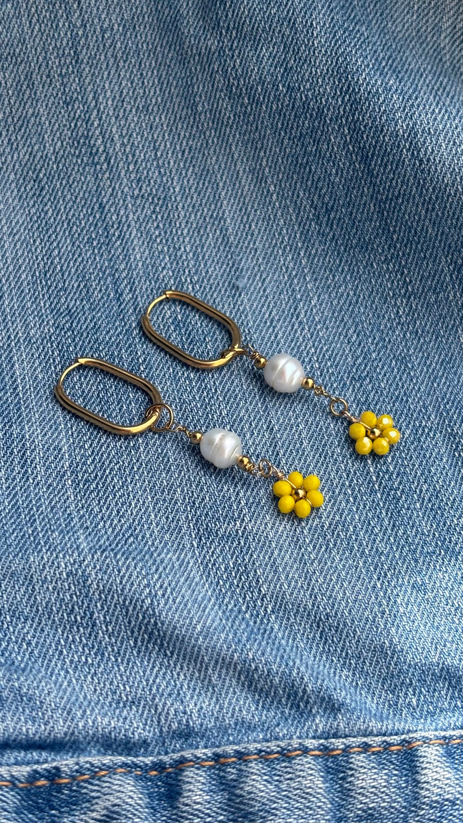Boucles d’oreilles en perles faites main et élégantes