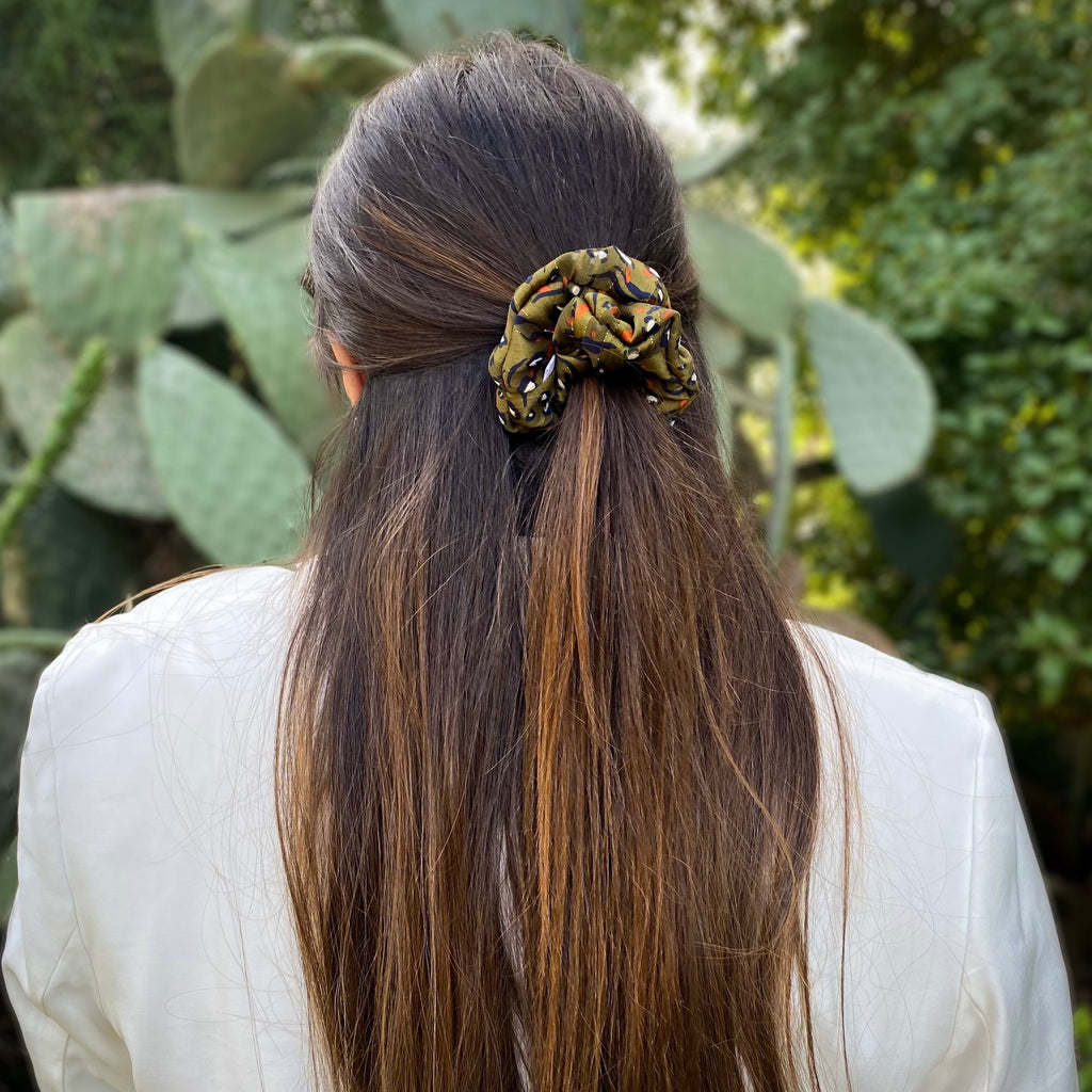 Chouchou en soie - Romy Kaki