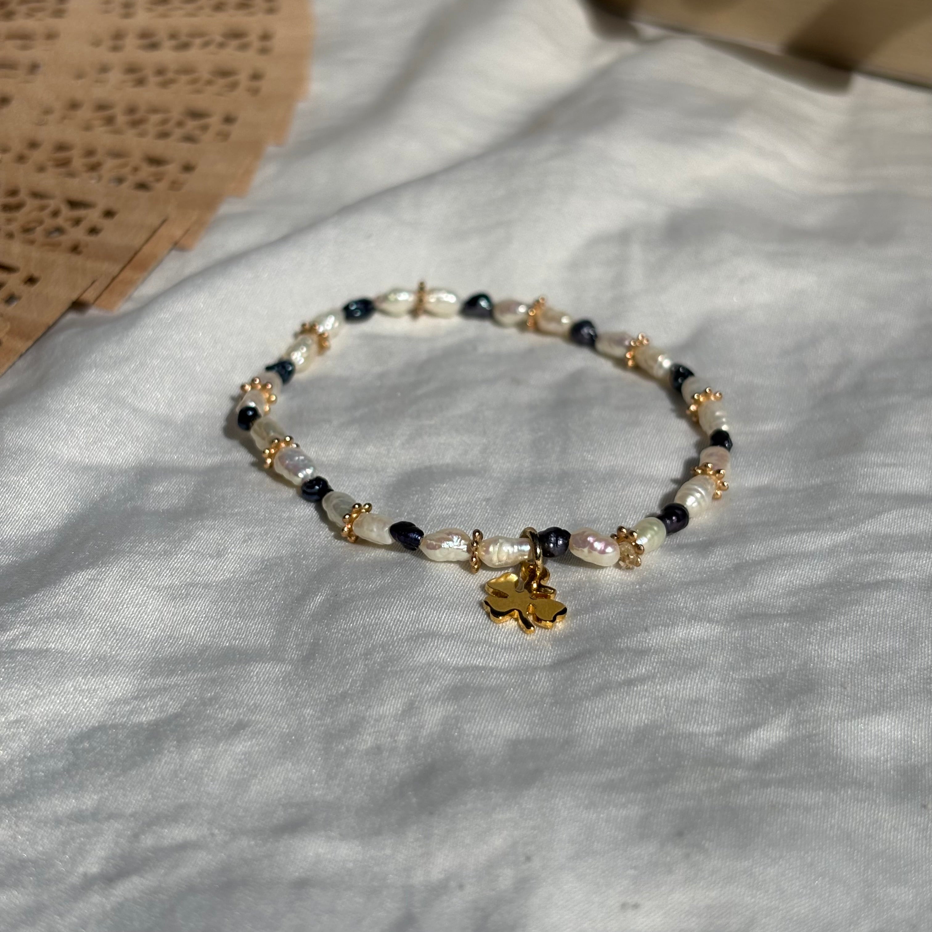 Bracelet élastique en perles -  Santiago