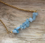 Bracelet Mykonos - Aigue-marine & perles naturelles