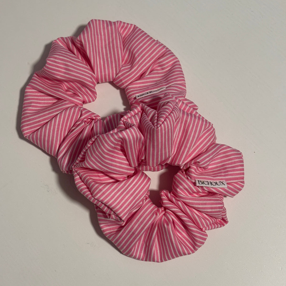 Chouchou en coton édition limitée octobre rose