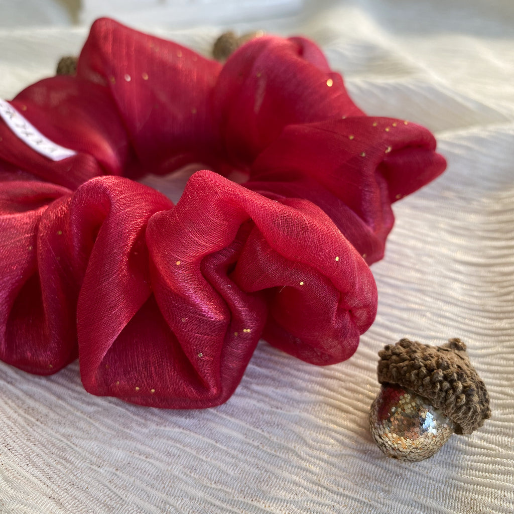 Chouchou en organza - Irina rouge
