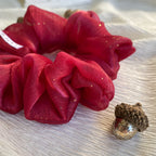 Chouchou en organza - Irina rouge