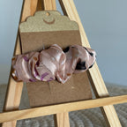 Barrette épurée Bianca - Mousseline rose & lurex