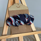 Barrette épurée Valentina - Satin multicolore bleu, rouge et blanc