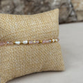 Bracelet Rosavéa – Perles de culture blanches & perles de verre roses
