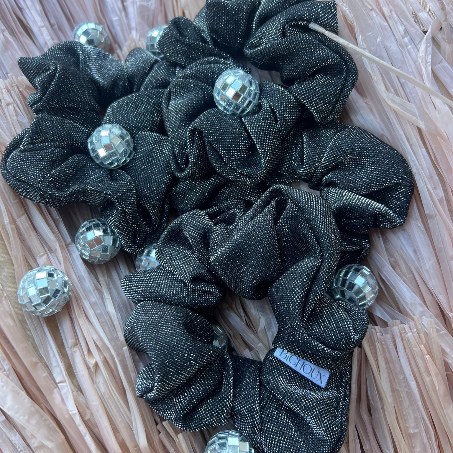 Chouchou Nola noir et argenté