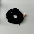 Chouchou cheveux fait main Noir zippé - Ninon