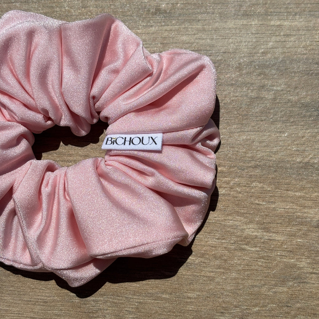 Chouchou maillot de bain zippé rose - Marine