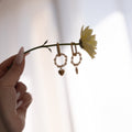 Créoles Amoria - perles de culture & pampille cœur