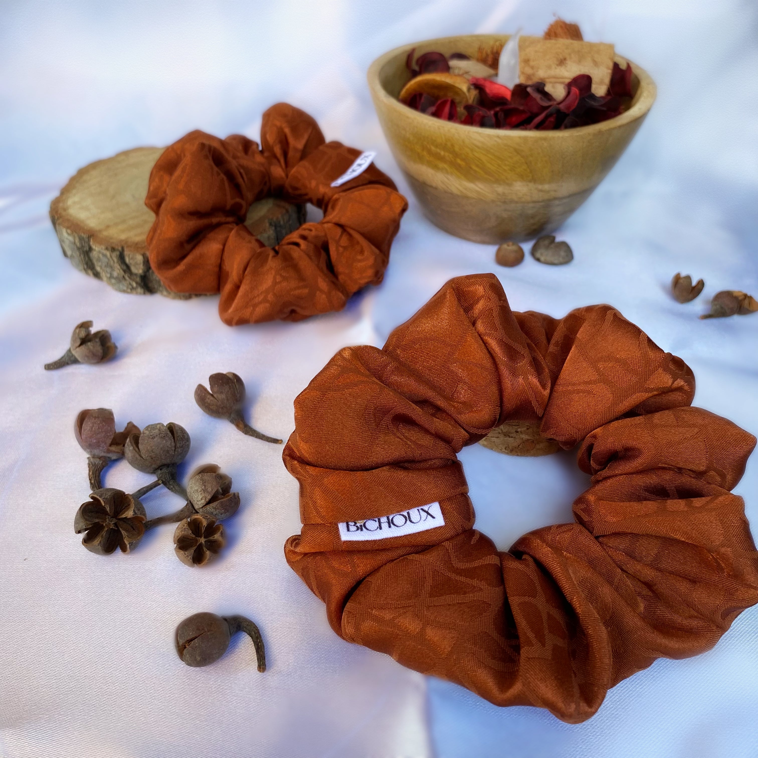 Chouchou en satin - Alexandra