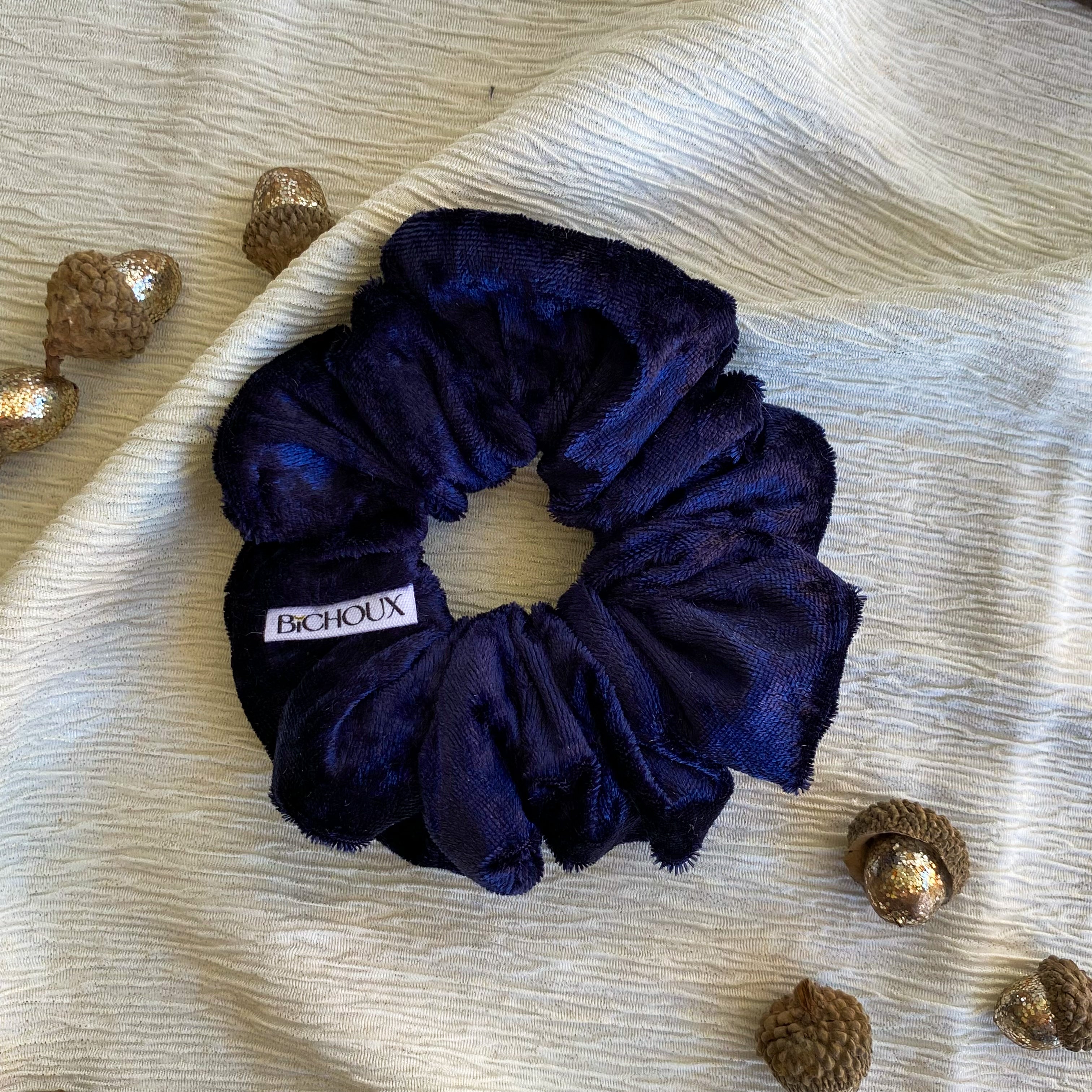 Chouchou en velours bleu - Marina