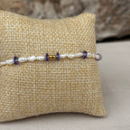 Bracelet Azurella – Perles de culture blanches & bleues