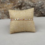 Bracelet Rosavéa – Perles de culture blanches & perles de verre roses