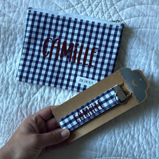 Coffret personnalisable – Pochette & porte-clé
