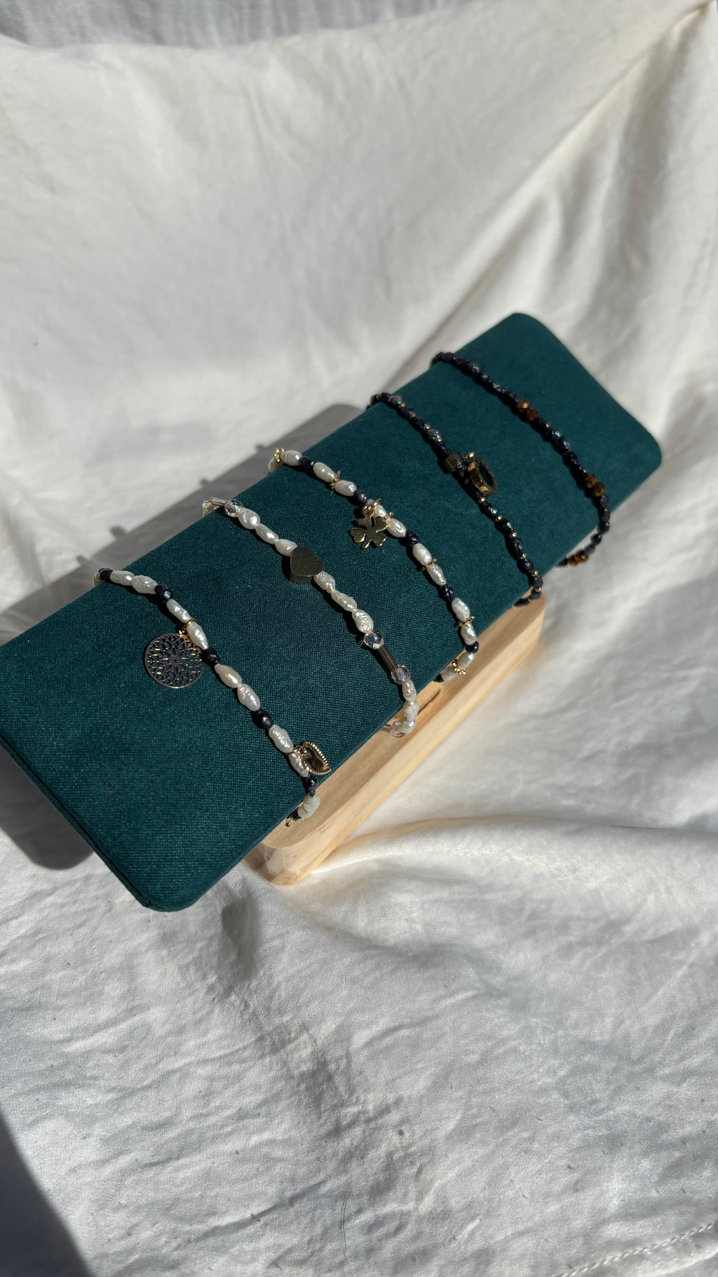 Bracelet élastique en perles -  Santiago