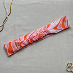 Bandeau Téomé en coton rose et orange