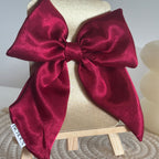 Barrette Soie Rouge - Clara