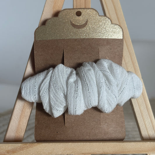 Barrette Épurée Luisa – Blanc & Argenté