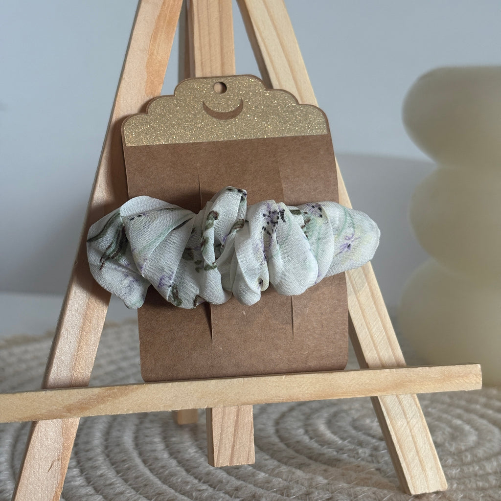 Barrette Épurée Alba – Mousseline blanche à fleurs