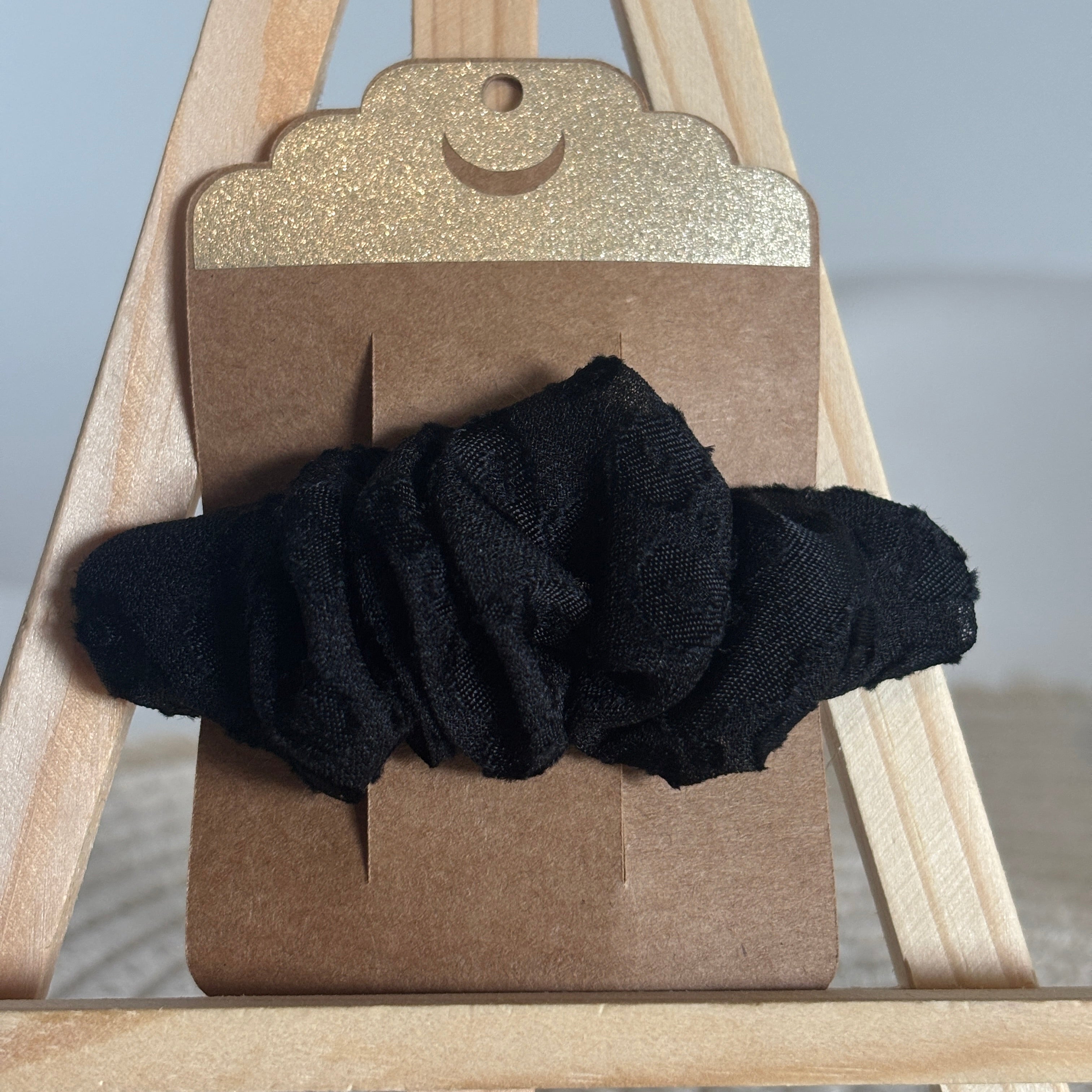 Barrette Épurée Ursula – Léopard noir