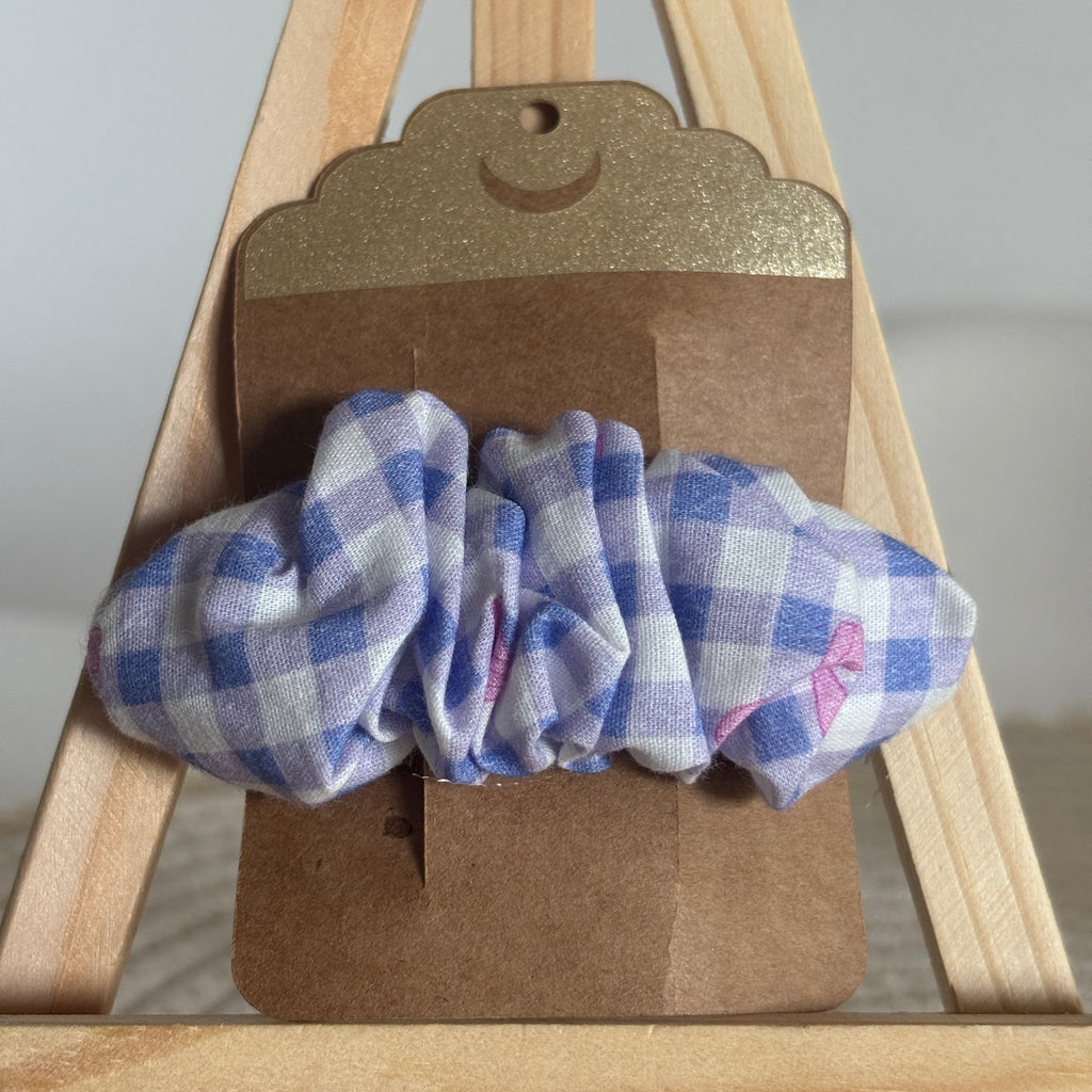 Barrette épurée Violette - Vichy violet