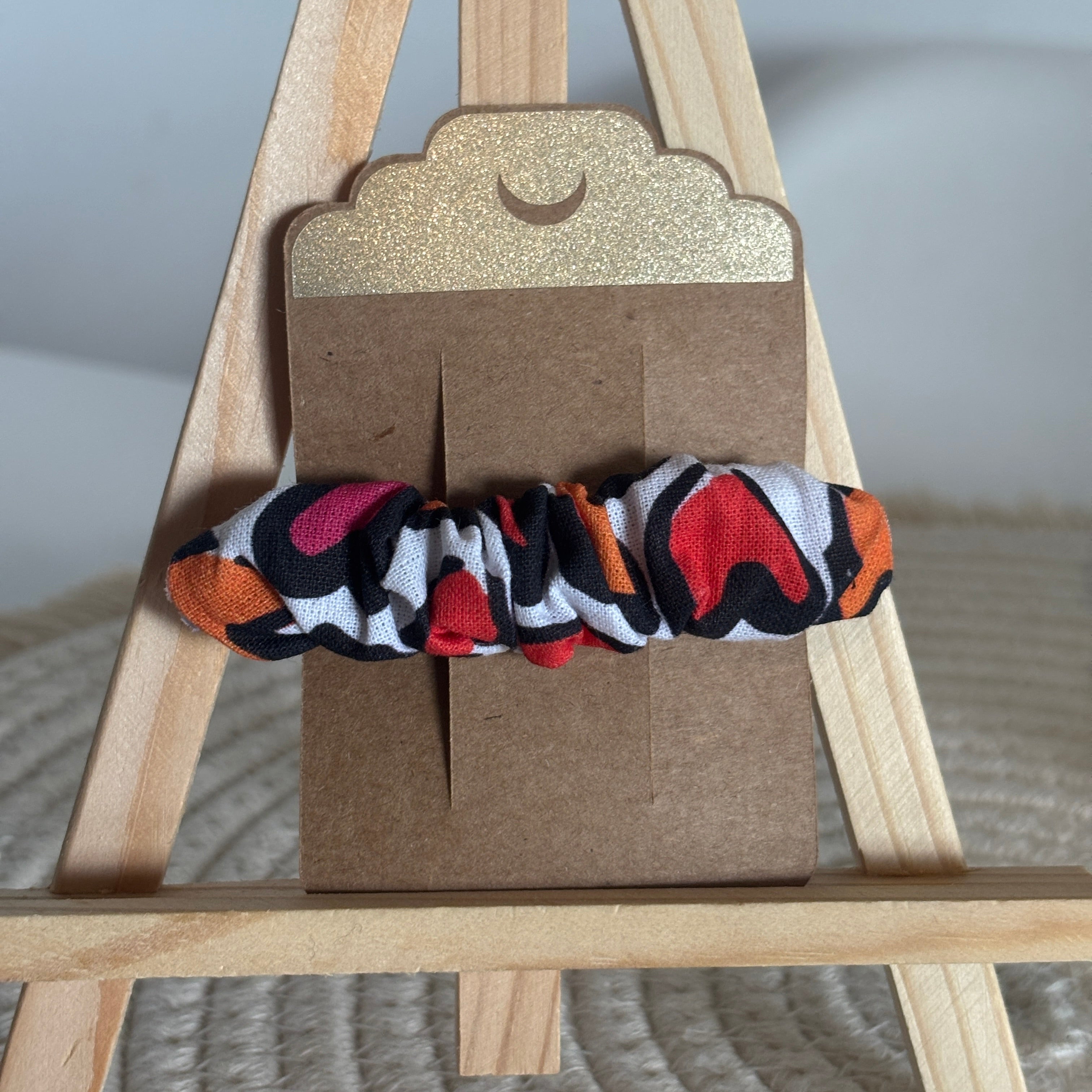 Barrette épurée Candy - Coton blanc à cœurs colorés