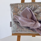 Pochette Nœud Galactique Argent & Lilas