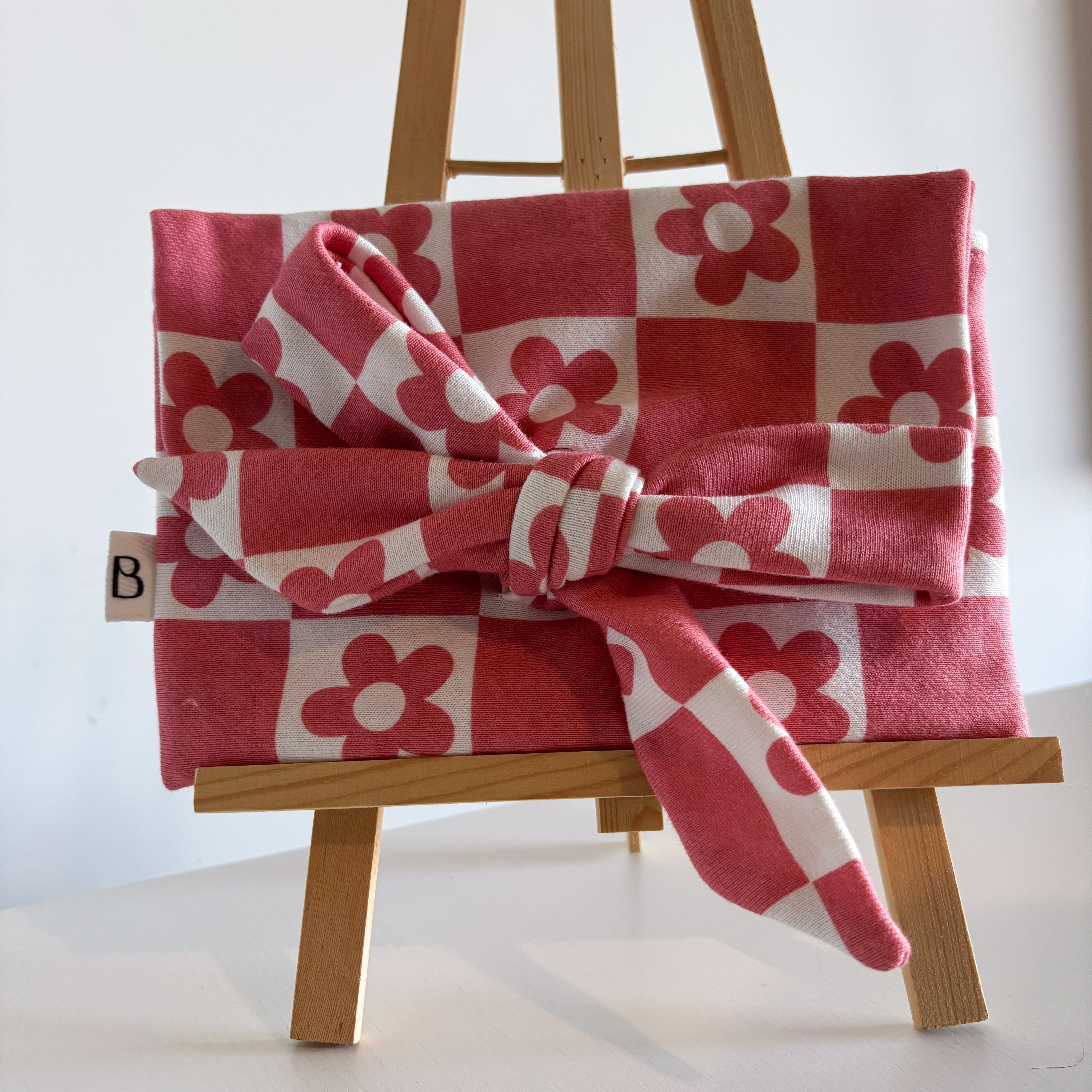 Pochette Nœud Fantaisie Damier & Fleurs