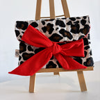 Pochette nouée Léopard & orange Néon