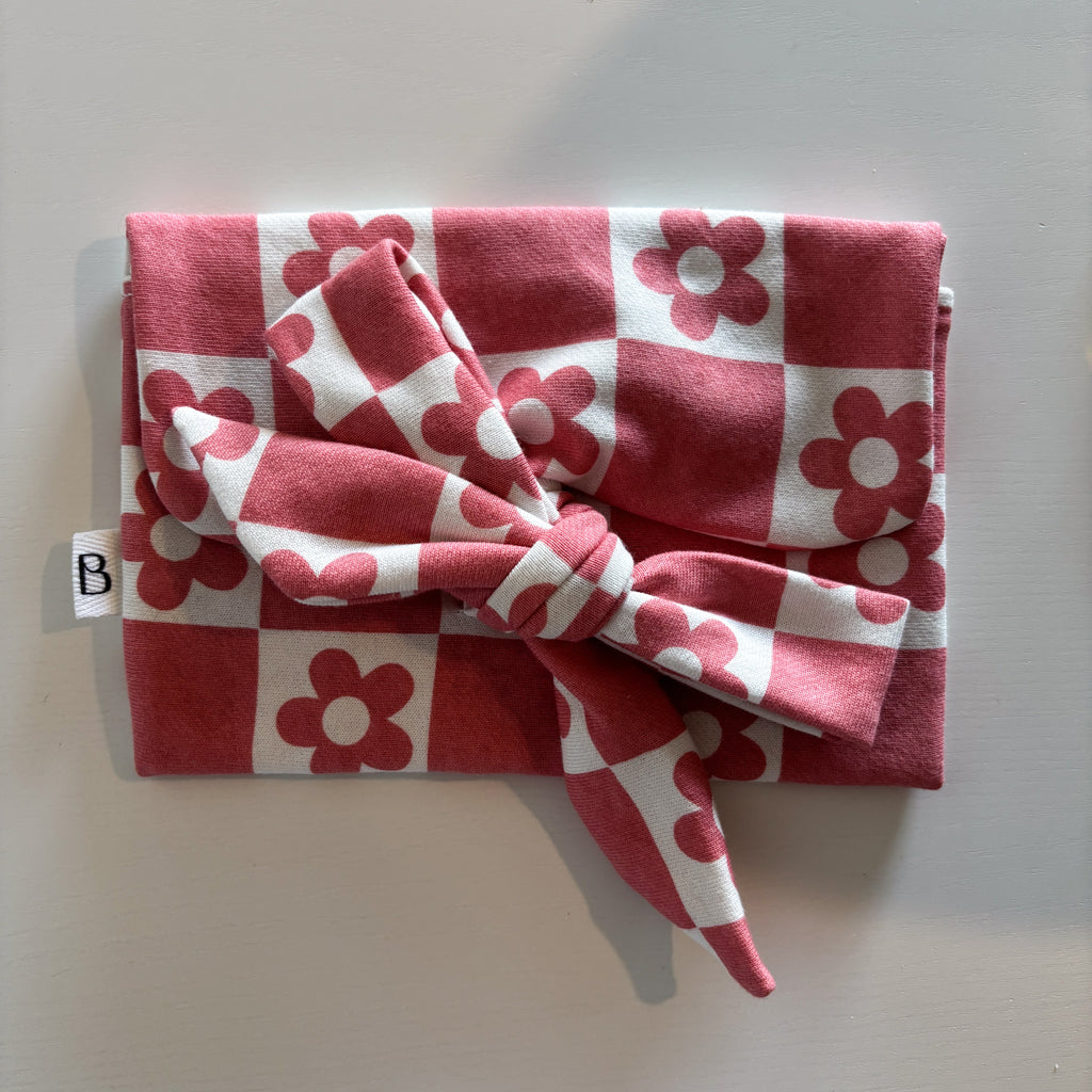 Pochette Nœud Fantaisie Damier & Fleurs