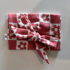 Pochette Nœud Fantaisie Damier & Fleurs