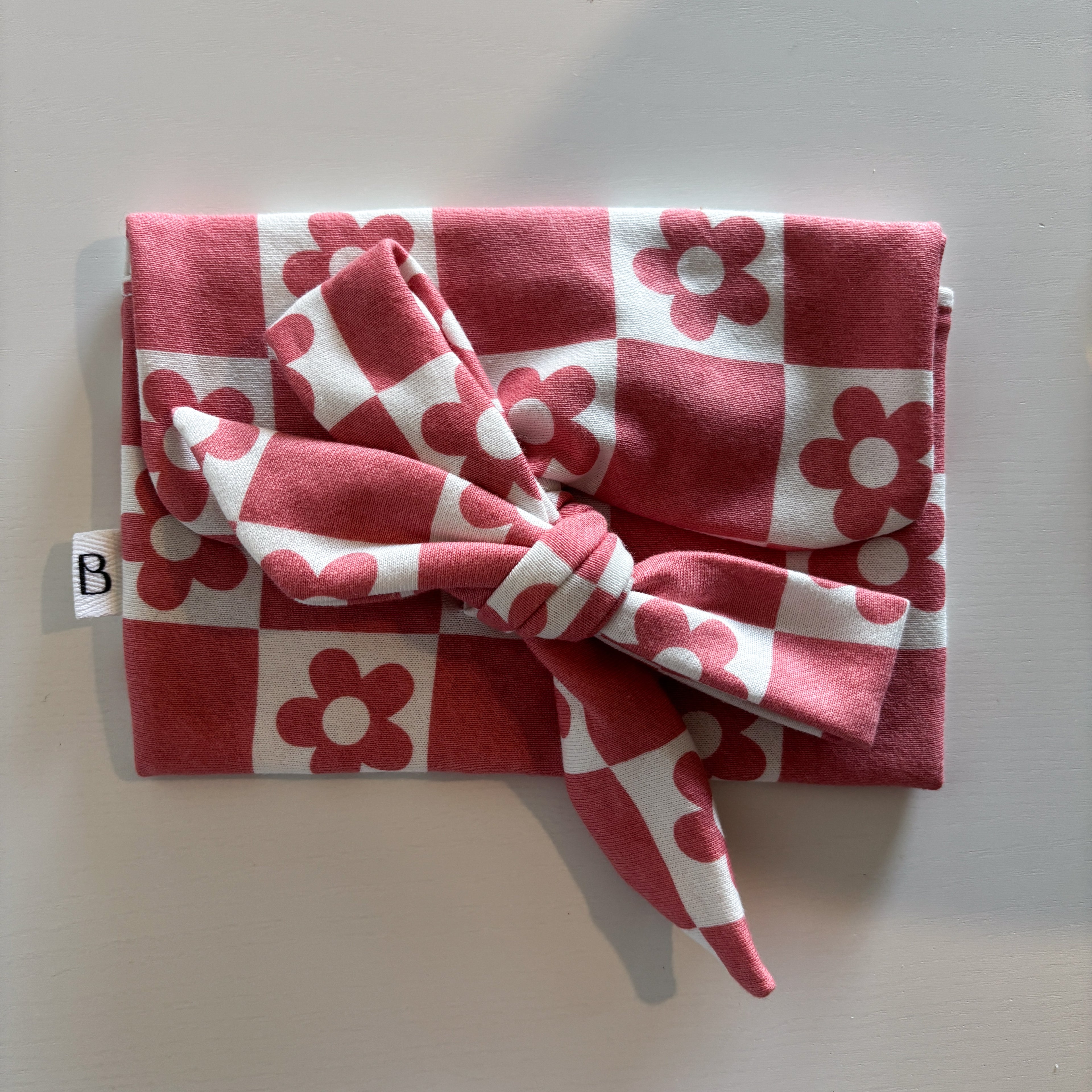 Pochette Nœud Fantaisie Damier & Fleurs