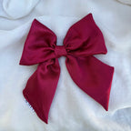 Barrette Soie Rouge - Clara