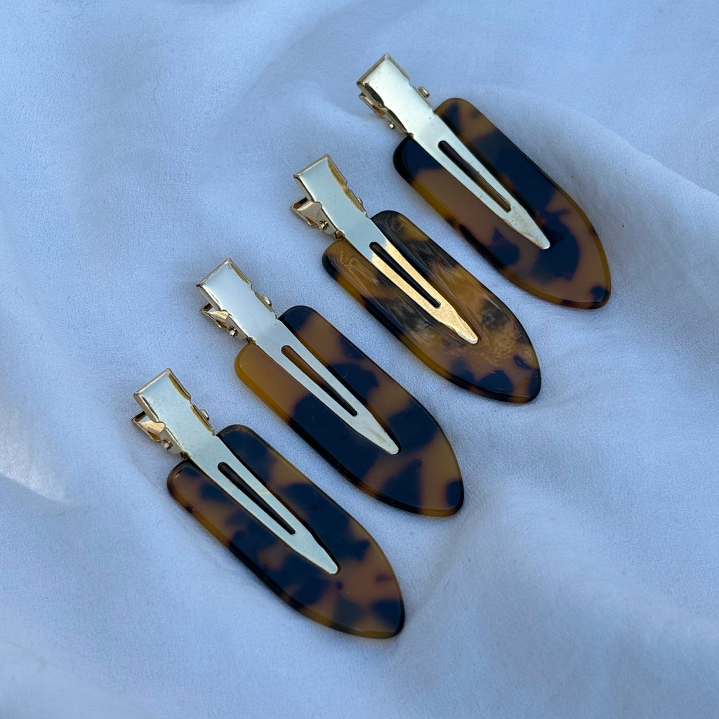 Barrettes de maquillage léopard