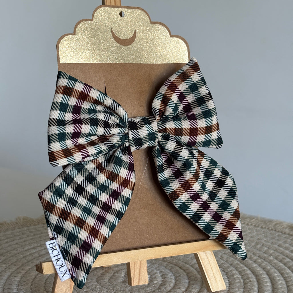 Barrette noeud Clemence assortie