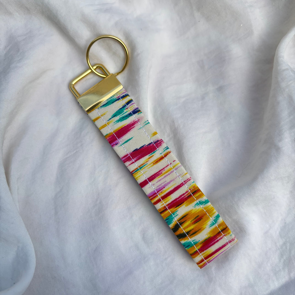 Porte Clé Deneb - Motif coloré avec finitions dorées