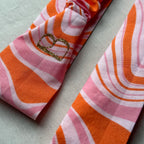 Bandeau Téomé en coton rose et orange