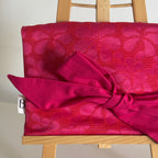 Pochette nouée rose fuchsia