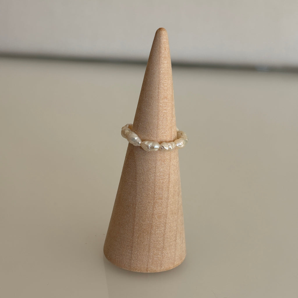 bague bequia simple perle de culture artisanale