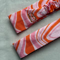 Bandeau Téomé en coton rose et orange