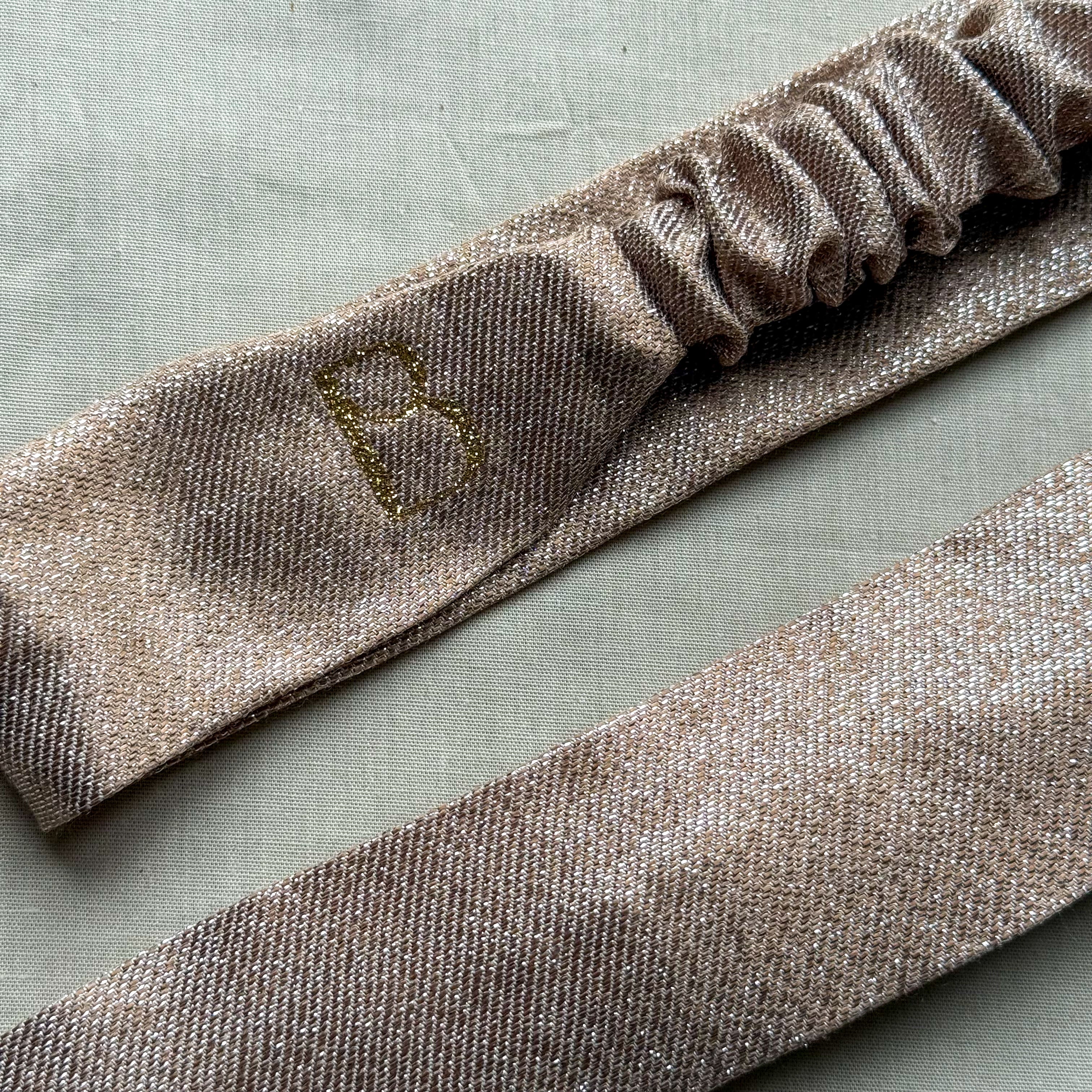 Bandeau Iséa doré à paillettes