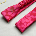 Bandeau Elina en jacquard rose et orange