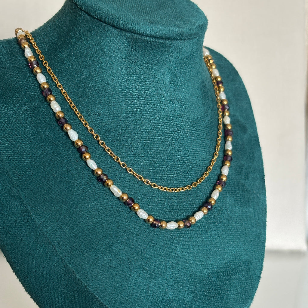 bijou artisanal bichoux shop collier toledo double rang