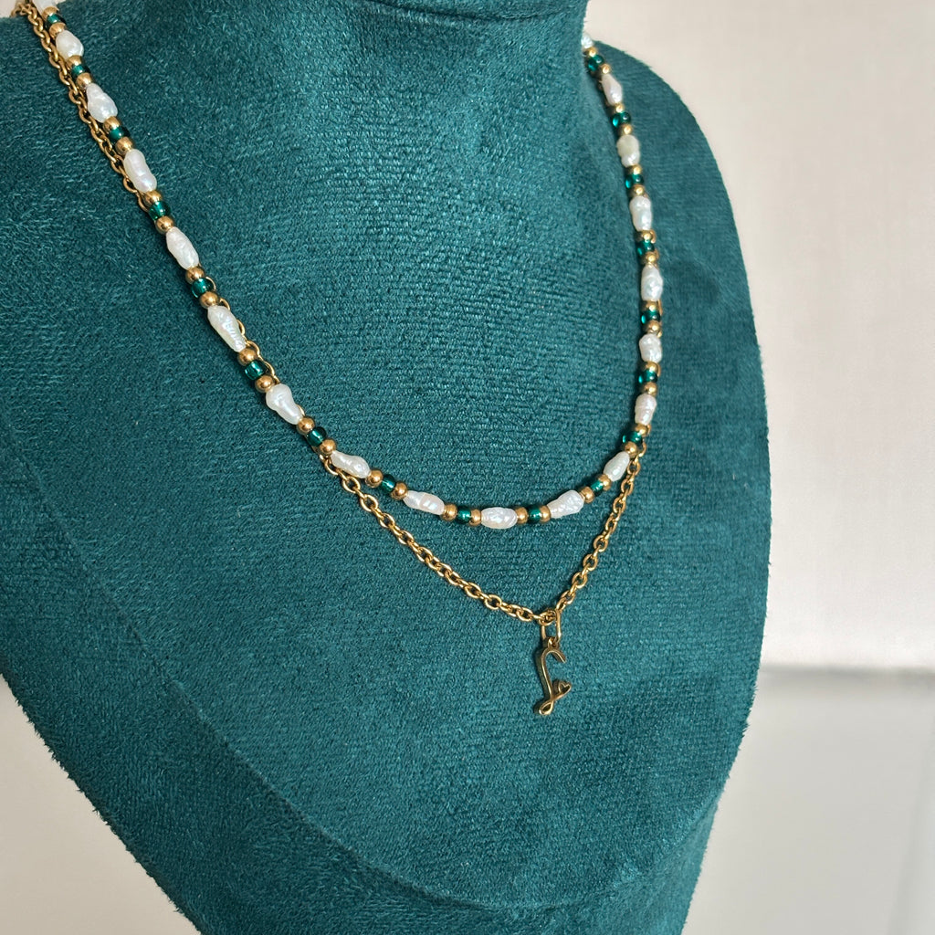 bijou personnalise collier corfou double rang acier inoxydable bichoux shop