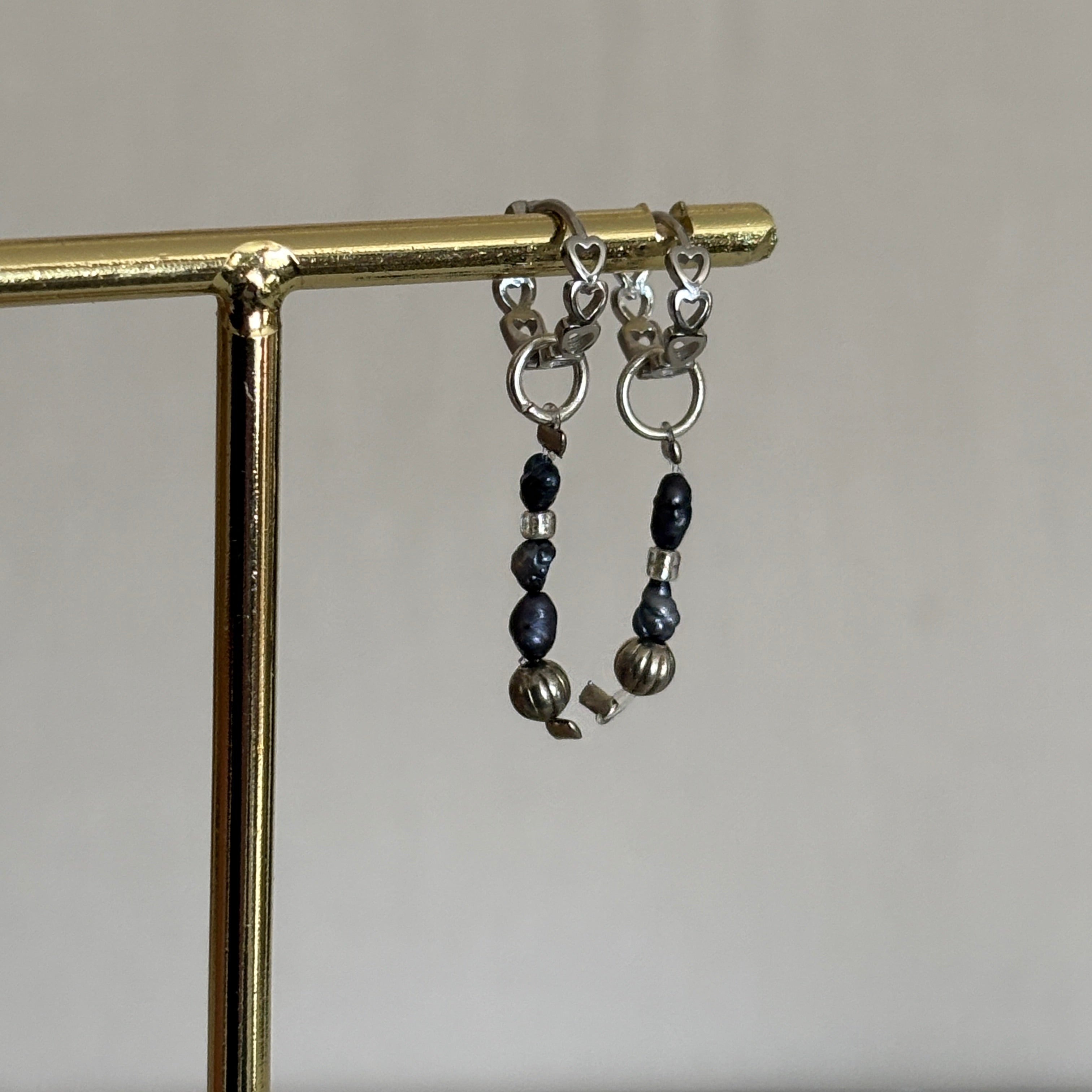 boucles oreilles mustique creoles coeur argent artisanales